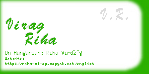 virag riha business card